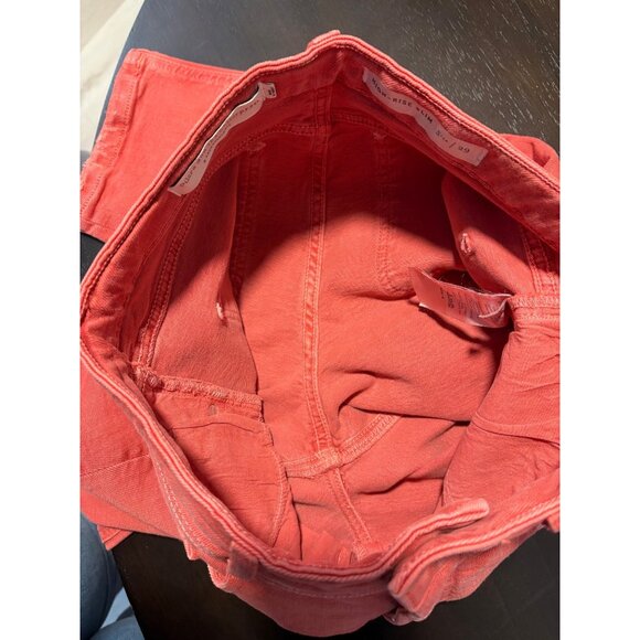 NEW Anthropologie Pilcro Slim Straight High-Rise Distressed Stretch Denim Jeans - Picture 11 of 14